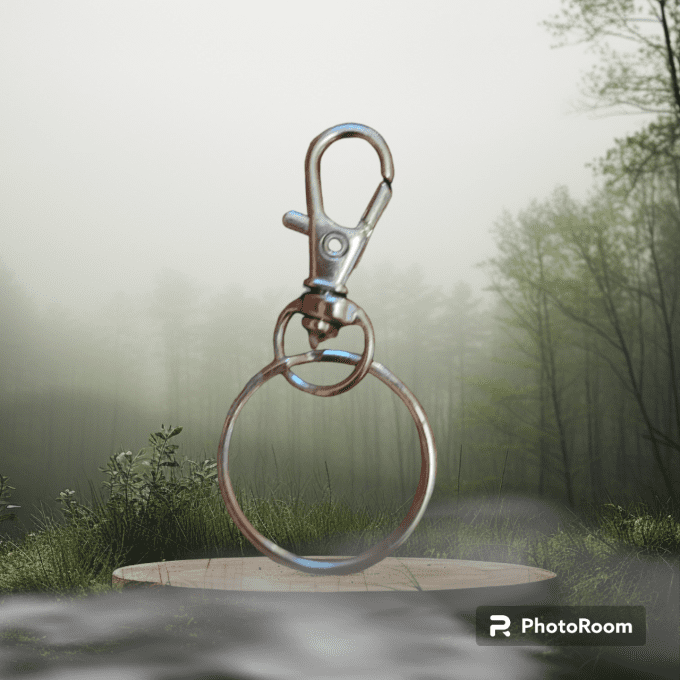 Porte-clé vert d'eau