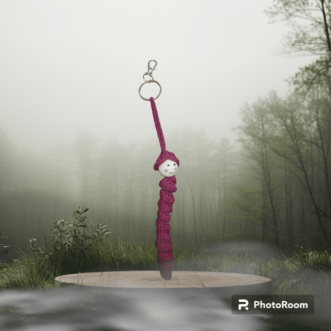 Porte clé violet