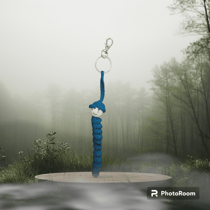 Porte-clé vert d'eau