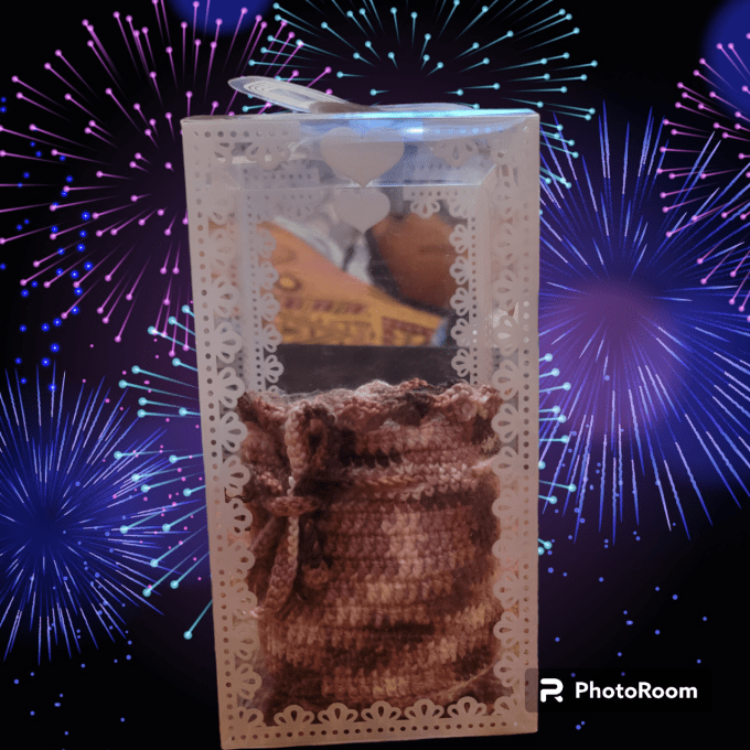 Bourse/porte-monnaie rose pâle/vieux ose/violet foncé